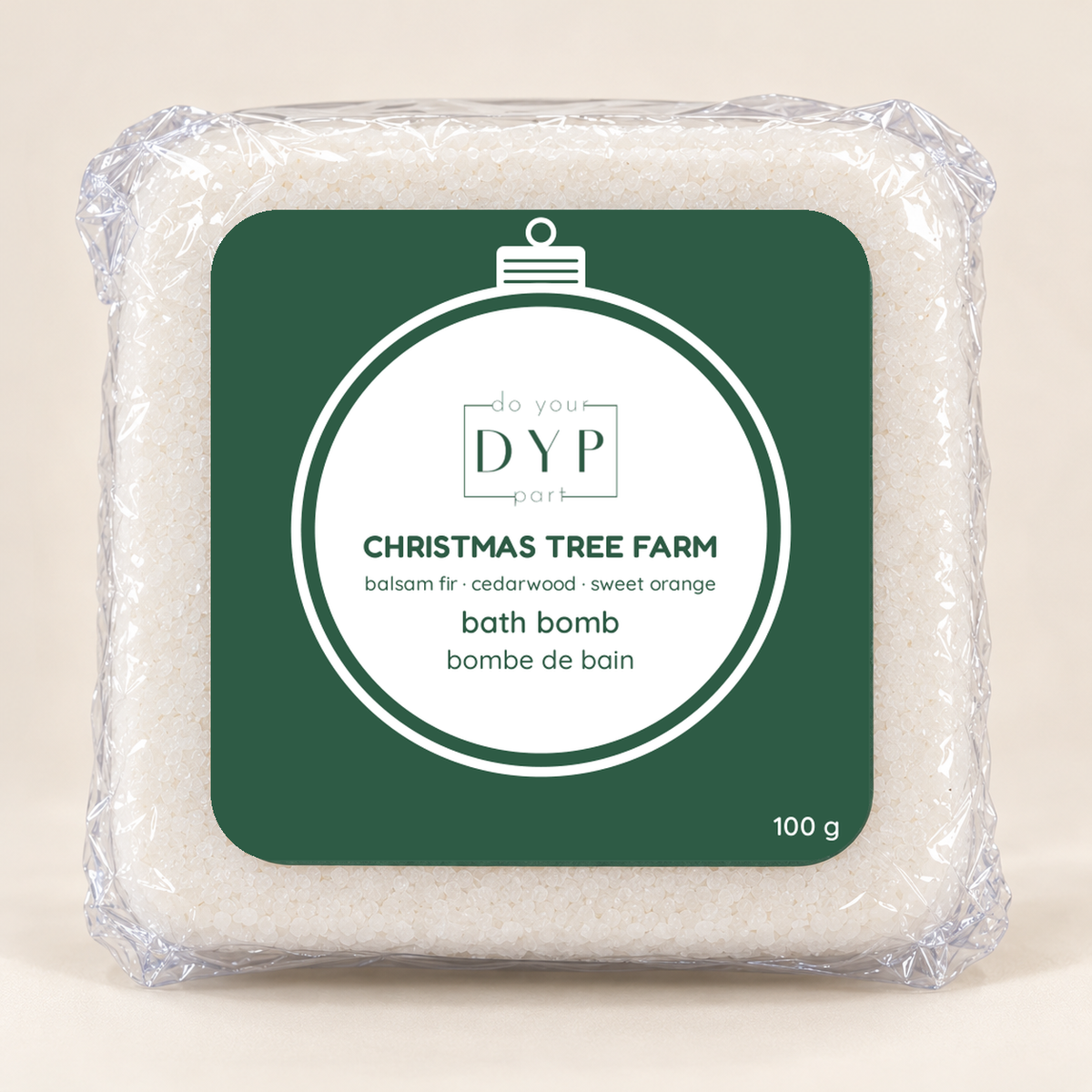 Fizz-mas Day 4 Christmas Tree Farm bath bomb – balsam fir, cedarwood, sweet orange