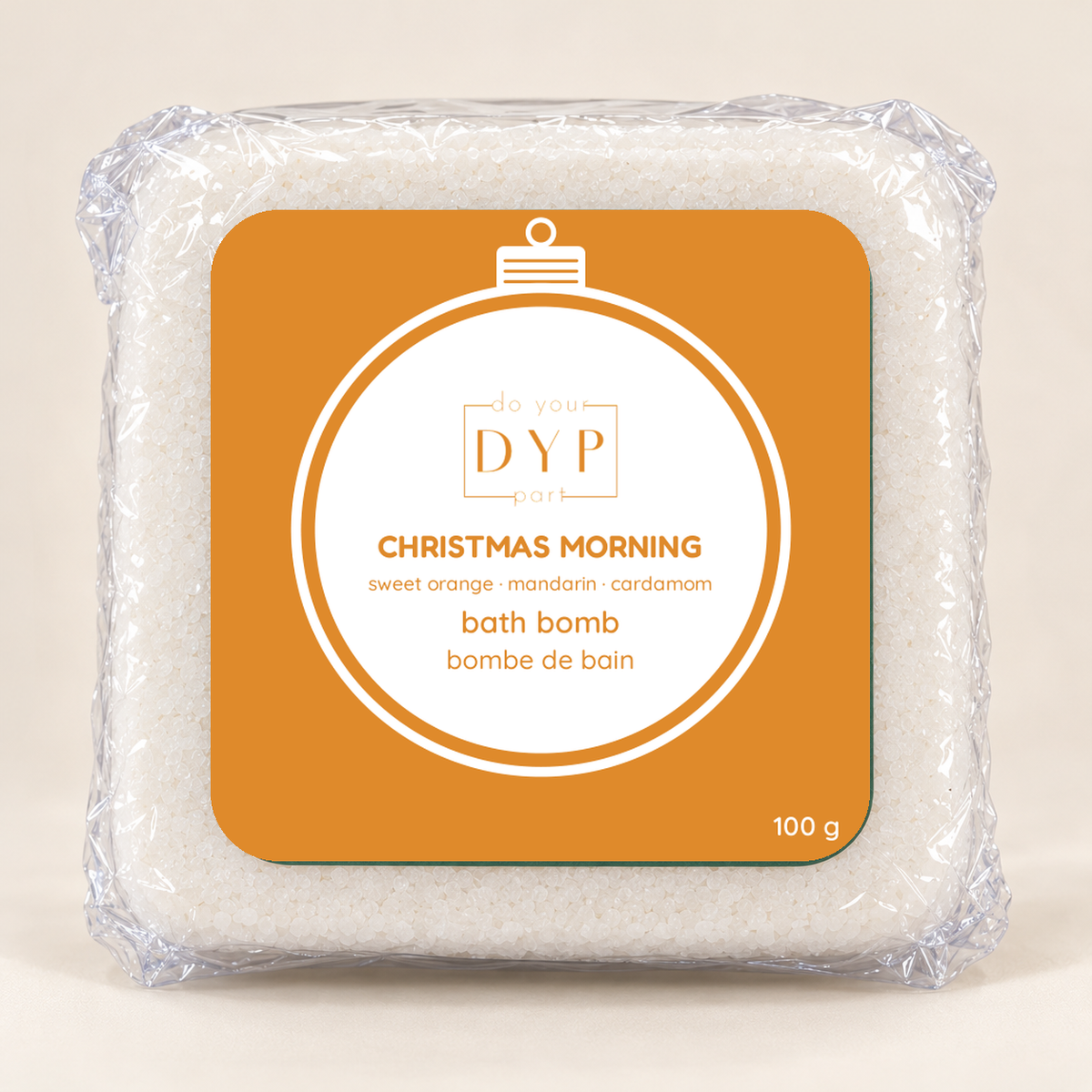 Fizz-mas Day 8 Christmas Morning bath bomb – sweet orange, mandarin, cardamom